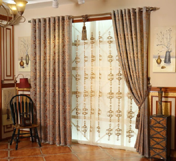 Rèm vải in họa tiết cao cấp, sang trọng cho căn nhà