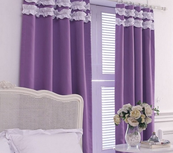 Người mệnh thủy phù hợp với rèm màu tím