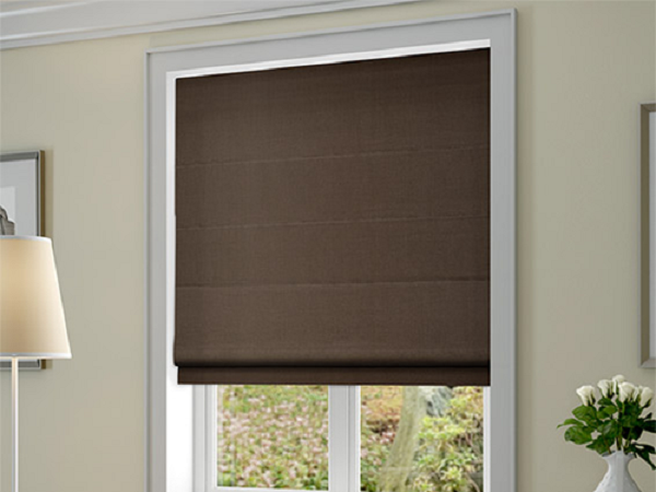 Man-cua-roman-cao-cap-04 Màn cửa roman cao cấp màu nâu