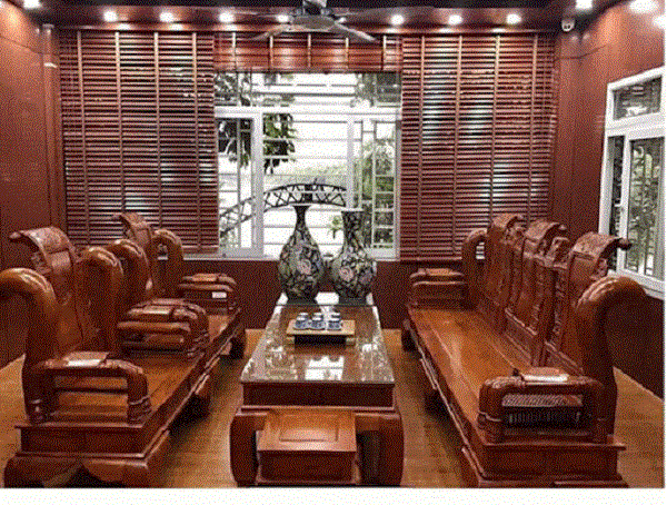 Rèm sáo gỗ sang trọng cho phòng khách