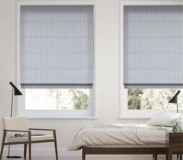 Rèm roman vải lụa lanh