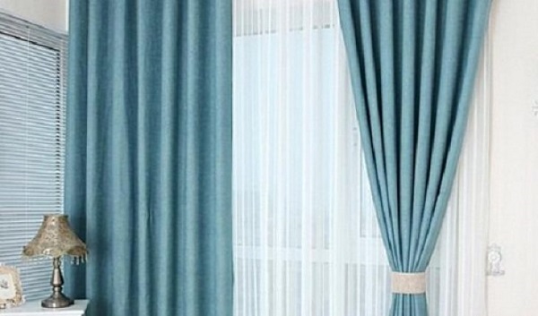 Rèm vải 2 lớp dành cho phòng ngủ ngày hè