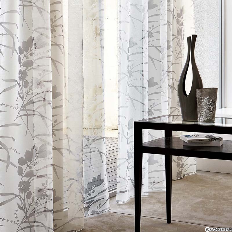 Rèm vải voan vẽ tay tôn nét thanh lịch tao nhã